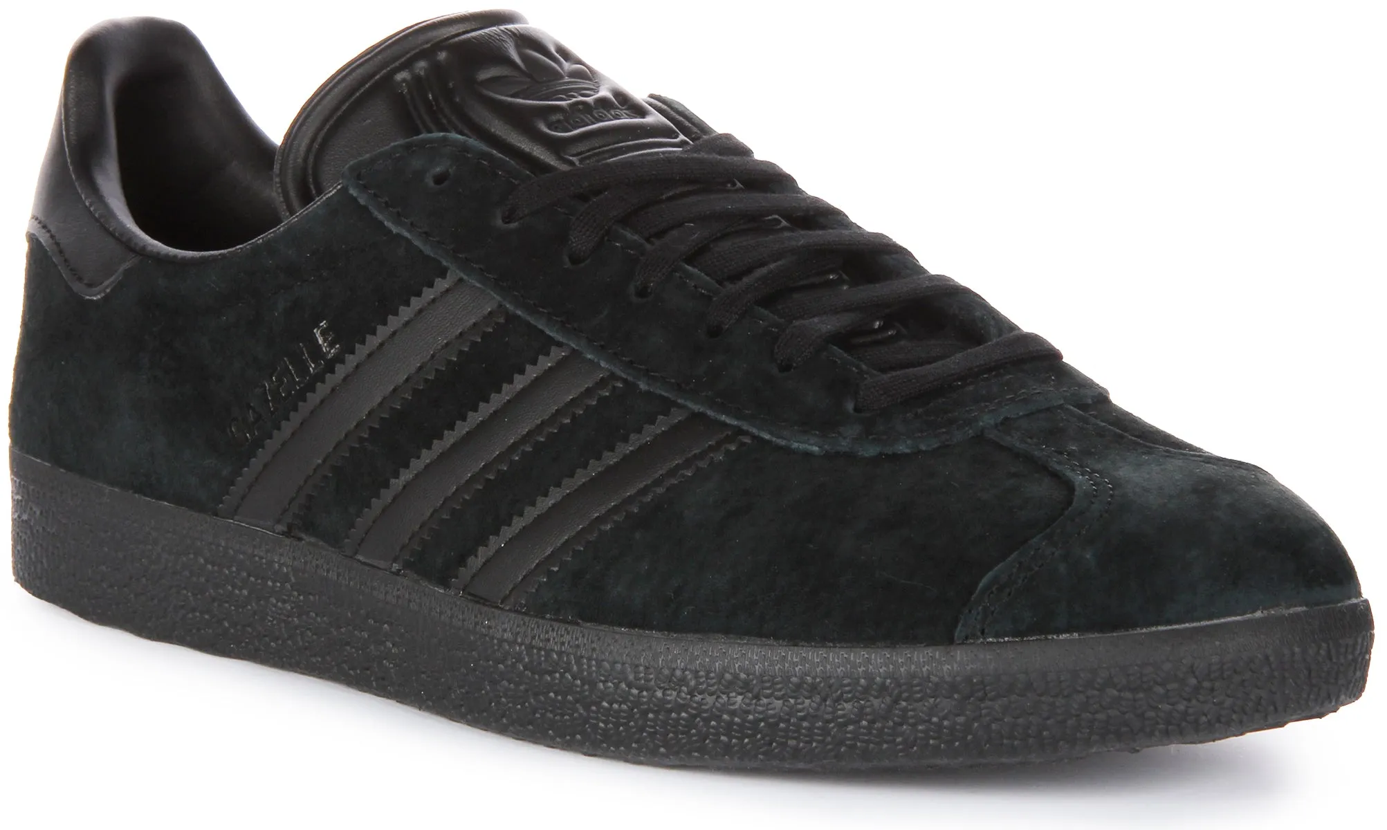 Adidas Gazelle Quarter Panel Zapatillas de Hombre en Gamuza y Cuero Todo Negro