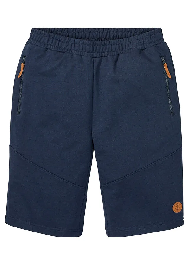 Bermudas de chándal con corte regular Azul marino