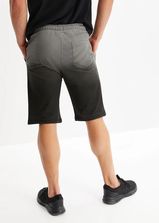 Bermudas de chándal con degradado de color Gris humo-negro