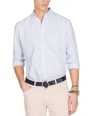 Camisa Harper Mediterraneo celeste rayas para hombre