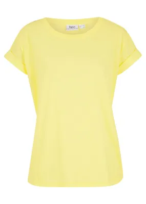 Camiseta boxy de manga corta Amarillo limón claro