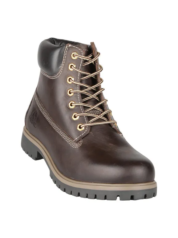 Canguro Botas de piel con cordones para hombre.