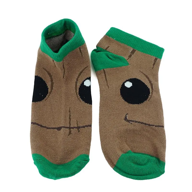 Cartoon Tree Man Baby Calcetines cortos Medias coloridas Ajustado Lindo Moda Tobillo Vestido casual Calcetines Cosplay Personaje