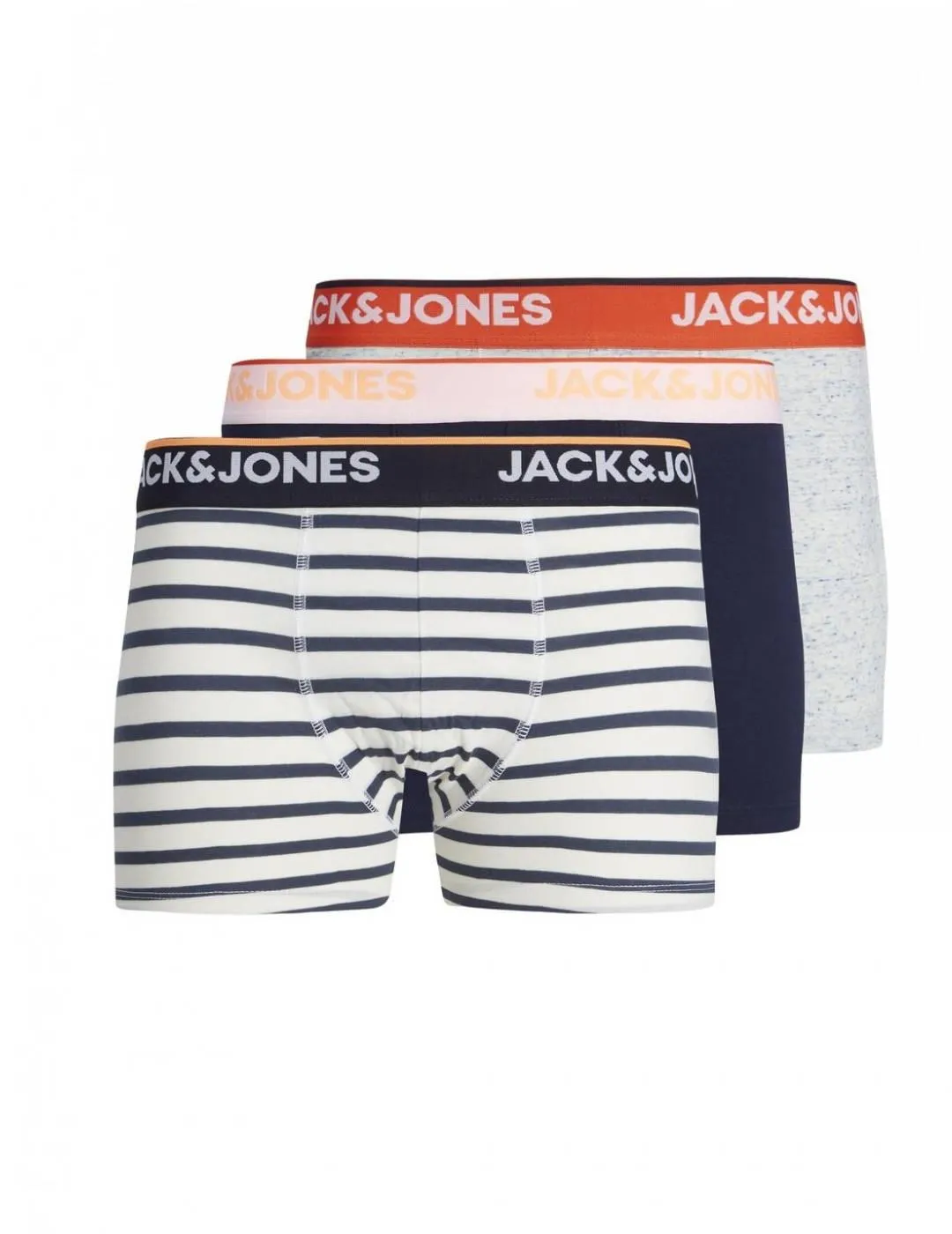 Intimo Jack&Jones Dave pack3 rayas para hombre