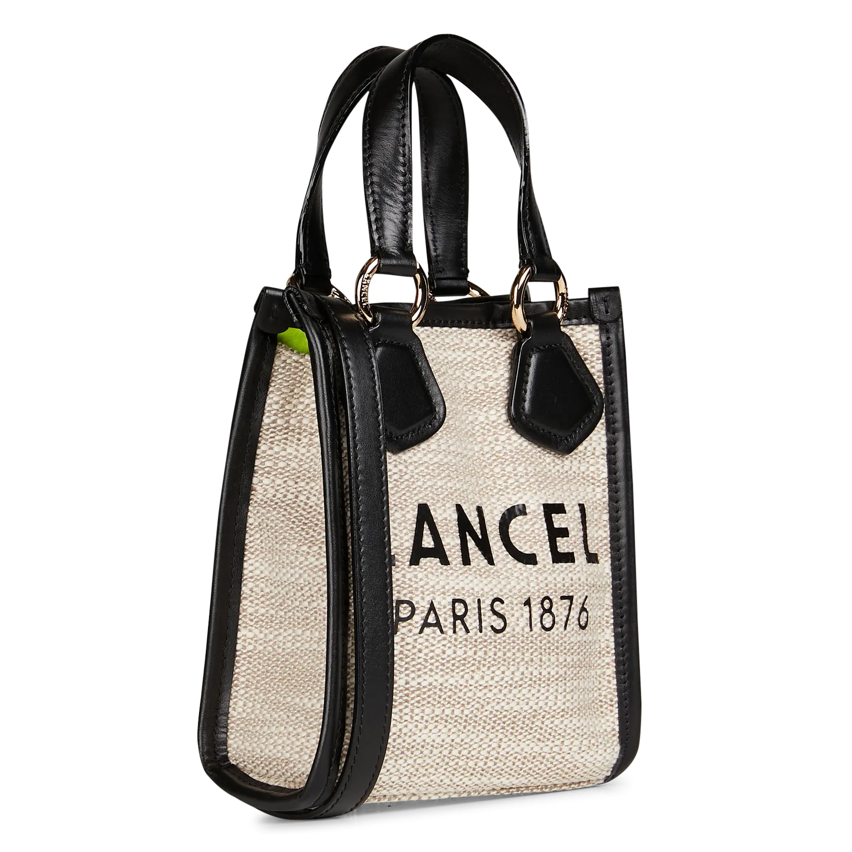 LANCEL SUMMER - Minobolso shopper de tela y piel en multicolor