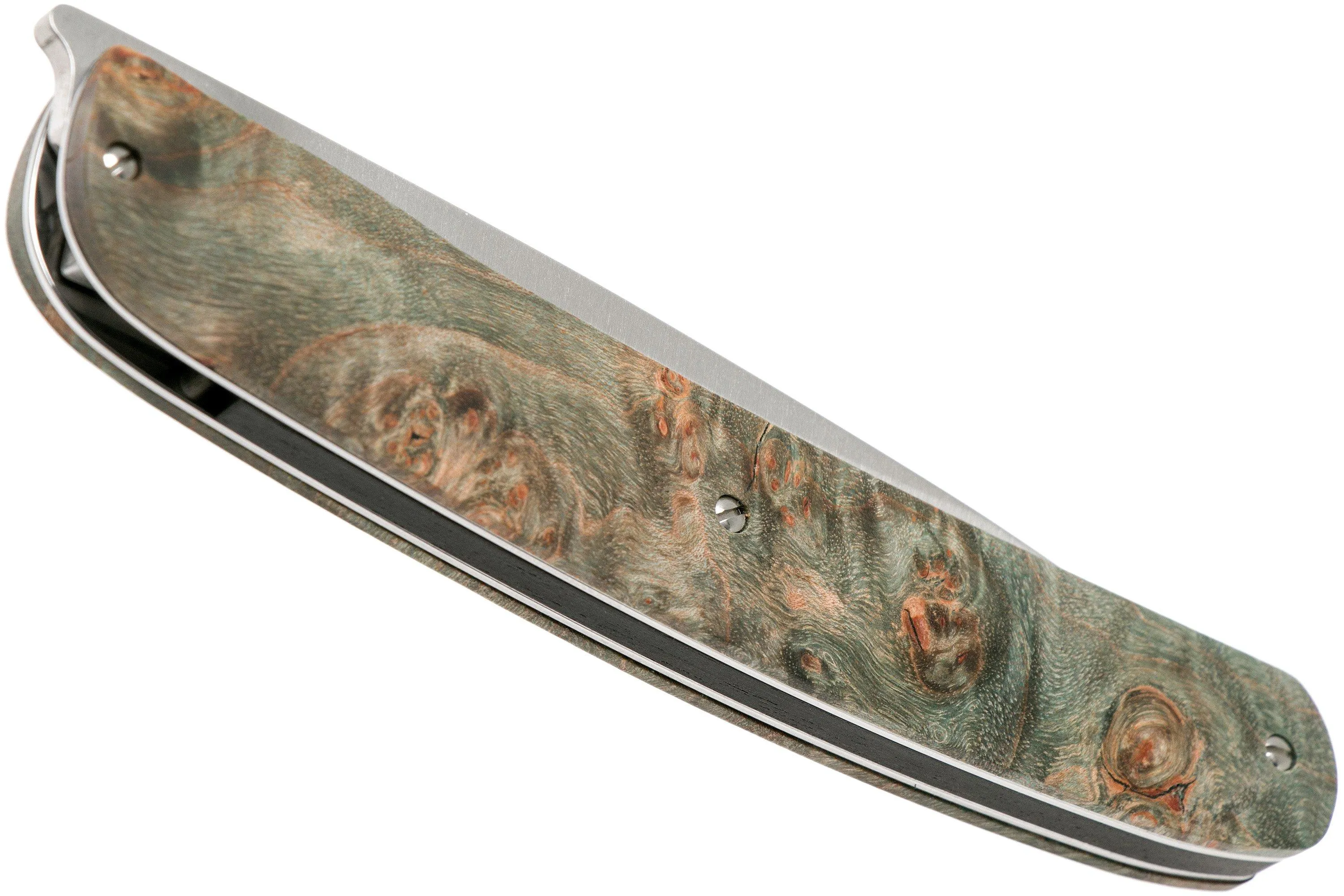 Maserin Gourmet Green Burl navaja, 380/RV