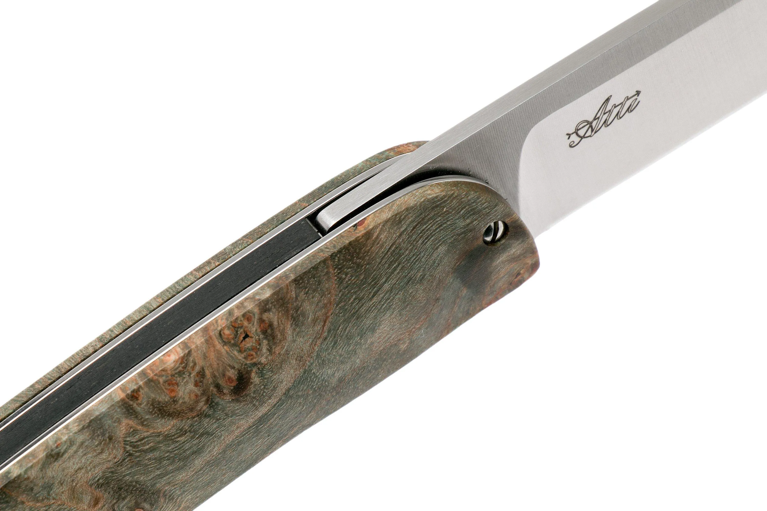 Maserin Gourmet Green Burl navaja, 380/RV