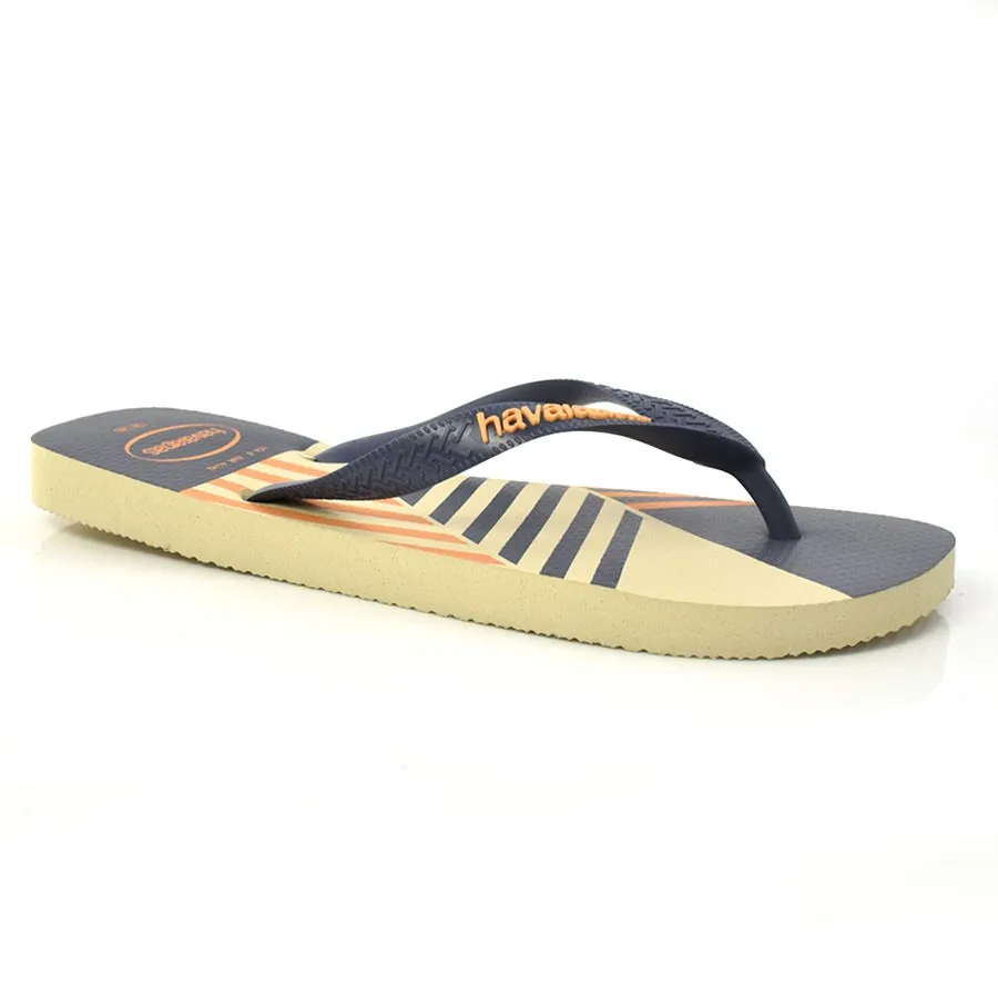 OJOTAS HAVAIANAS TREND  AZUL RAYAS NARANJAS BEIGE HOMBRE