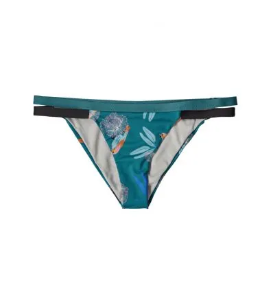 Partes de abajo de traje de baño Ws Nanogrip Patagonia Banded Bottoms (Parrots Small: Tasmanian Teal) mujeres