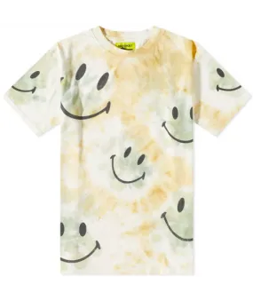 Polera Market Smiley Shibori Desteñida Crema