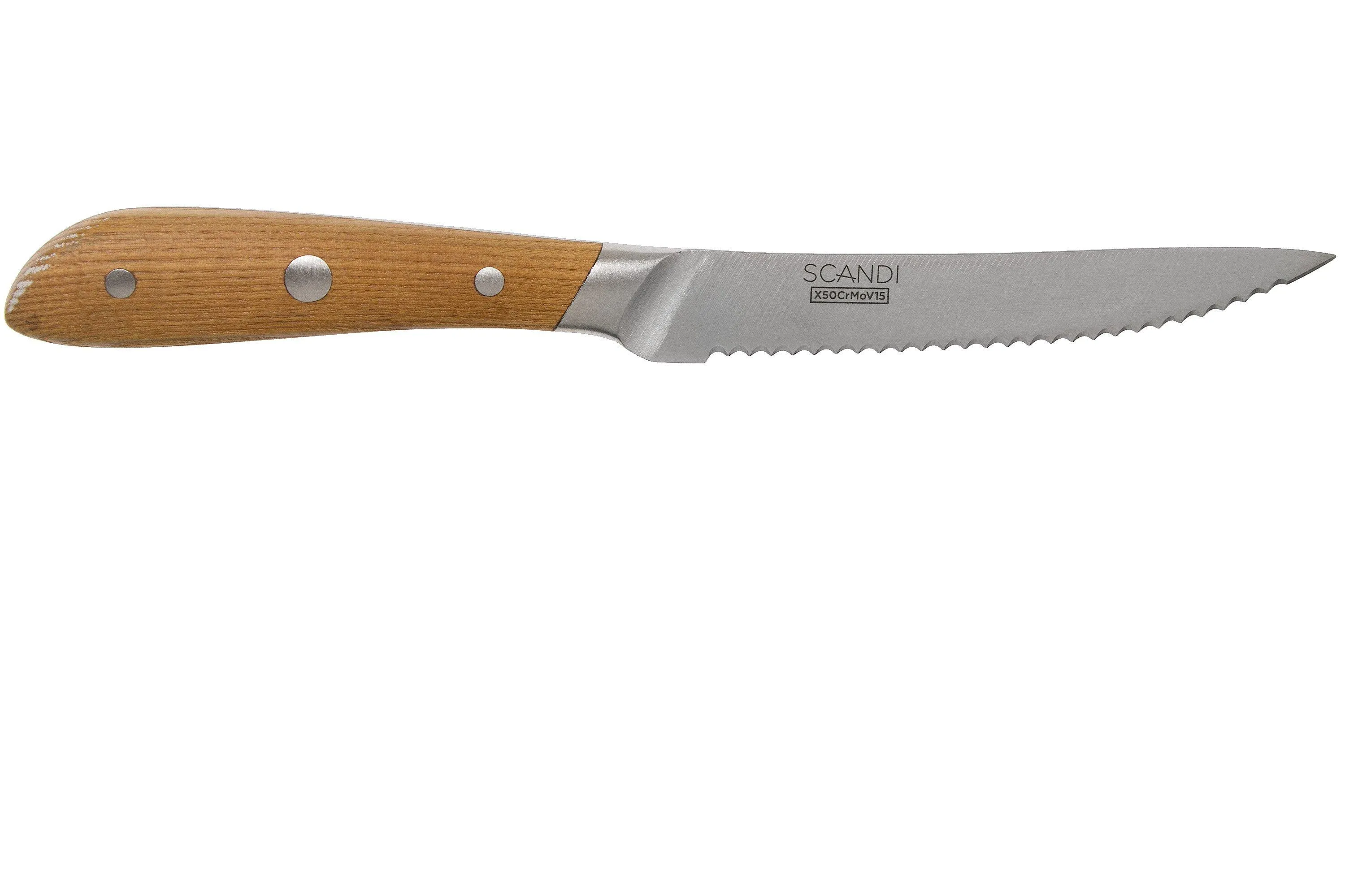 Richardson Sheffield Scandi 09500P571BR4 Juego de cuchillos para carne de 4 piezas