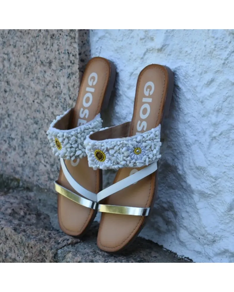 Sandalia plana margaritas LYMAN GIOSEPPO 63028