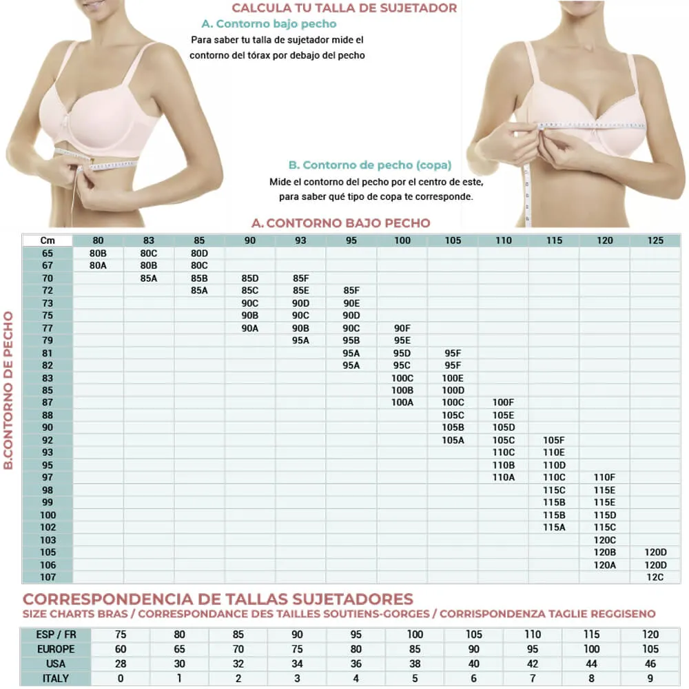 Sujetador Bralette Selene Lydia 335 Copa B - Rose