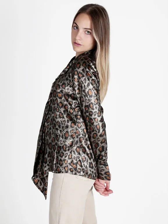 Sweet Miss Camisa de mujer de manga larga con lunares